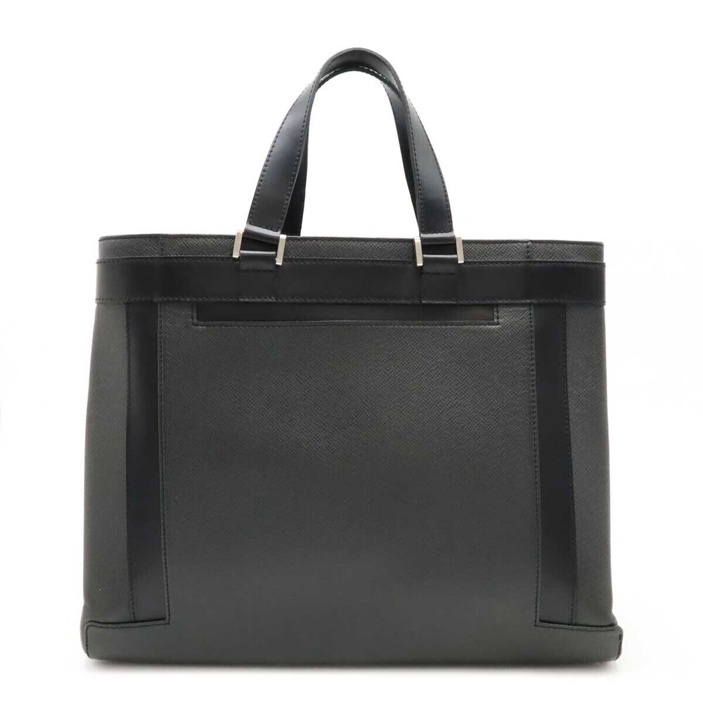 LOUIS VUITTON Taiga Kasbek Business Bag Briefcase Tote Ardoise Black